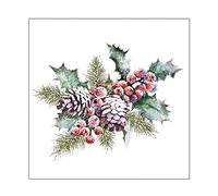 Ambiente Holly and Berries Napkins 33 x 33 cm