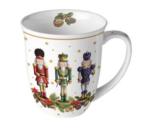 Ambiente Mug 0.4 L with Handle Coffee Cup Tea Cup Christmas Cup Nutcracker Christmas Mug
