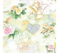 Ambiente Napkin 33 Centimeter Pack of 20 Wedding Bells in (Green)