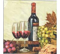 Ambiente Napkins - Wine and Grapes, Pack of 20 (33x33cm)