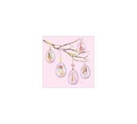 Ambiente Pack of 20 Glass Easter Egg Design Paper Napkins Pink Table Decorations Spring 33cm x 33cm 3 Ply
