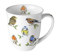 Ambiente Porcelain Mug with Animal Motifs Birds from the Homeland Design 0.4 L x H 10.5 cm