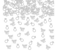 Ambishi 120pcs Glitter She Said Yes Confetti/Bridal Shower Bachelorette Wedding Engagement Party Table Decoration Scatters/Bride to Be Miss to Mrs Party Sign Decoration Supplies