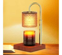 Ambitelligence Candle Warmer Lamp with Dimmer/Timer/Adjustable Height，Electric Candle Lamp Warmer for Jar Candles，Home Decor Valentines Day Gifts for Daughter/Mom/Women