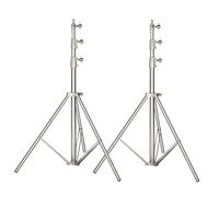 AMBITFUL 280cm 9FT Studio Lighting Photo Studio Stainless Steel Light Stand for HTC Vive VR, Video, Portrait, and Product Photography (2PCS)