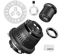 AMBITFUL AL-16 PRO Bowens Mount Split Focalize Conical Snoot Optical Condenser Art Special Effects Shaped Beam Light Cylinder with Canon for Canon EF Lens Adapter