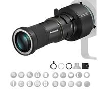 Ambitful AL300Pro AL300 PRO Max Optical Bowens Mount Snoot, with 20 Gobos/36° Lens Optical Snoot Spotlight for Photography Video Shape Light Studio