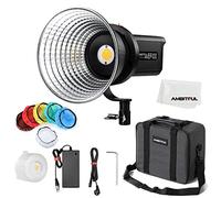 AMBITFUL Aurora EF100 100W 5600K COB LED Vidoe Light ，CRI 95+, TLCI 95+, Built-in 5-FX Effects Lux 35500（Standard Reflective）Support APP Control With Carry bag for Still Life Photography, Portrait