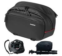 AMBITFUL Genie Magic Camera Sling Bag - Padded Shoulder Strap, Tripod Holder, Waterproof & Lightweight with 8 Compartments, DSLR/SLR/Mirrorless Bag for Photographers (12.2x7.8x4.7in, Black, GM6)