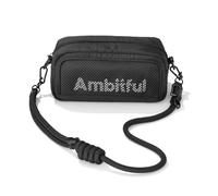 AMBITFUL Neo One N1 Camera Organiser Pouch | Multiway Hook-On & Crossbody Bag for Photography Accessories, SD Cards, Batteries | with Strap & Internal Divider (Black)