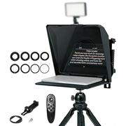 Ambitful T1 pro Teleprompter for Phone with Desktop Tripod,Quick Set-up Portable Teleprompter Kit with Remote Control,Supports Smartphone/DSLR/Mini Tablet (Under 8.3''),for YouTube,Tiktok,Interview