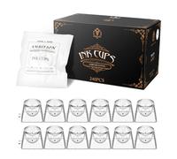 Ambition Disposable Tattoo Ink Cups with Interlocking Design - 240Pcs Large Tattoo Ink Cups with Clear Scale and Individual Package for Tattoo Ink Permanent Makeup Container Cap Tattoo Accessory