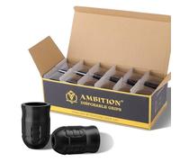 Ambition Mars-U P1 Disposable Tattoo Grips - 12Pcs 38MM Professional Tattoo Rubber Grip Cover with Click Adjust System Supply for Rotary Mars-U, Seher & Paco Tattoo Pen Machine Gun