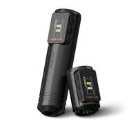 Ambition Ninja Max V2 Tattoo Gun Wireless Tattoo Machine with Dual 1700mAh Power Supply Coreless Motor Digital LCD Display Rotary Cartridge Battery Pen for Professionals Artists