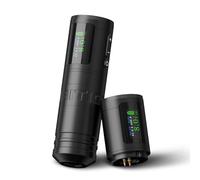 Ambition Ninja Ultra Wireless Tattoo Gun with Intelligent Billing Feature- Rotary Tattoo Machine with Dual 1900mAh Coreless Motor Straight Drive Bar for Professional Artist