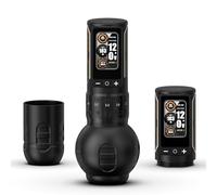 Ambition Rotary Tattoo Gun, Ninja Max 280 Wireless Tattoo Pen Machine with 7 Adjustable Stroke 2.4-4.5mm, Dual 2400mAh Batteries 280 g.cm Torque Brushless Motor 54mm & 32mm Grips