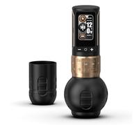 Ambition Rotary Tattoo Gun, Ninja Max 280 Wireless Tattoo Pen Machine with 7 Adjustable Stroke 2.4-4.5mm, 2400mAh Battery 280 g.cm Torque Brushless Motor 54mm & 32mm Grips