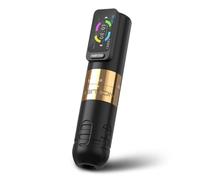 Ambition Seher Rotary Tattoo Gun Wireless Tattoo Machine with 6 Strokes Length 2.2mm-4.2mm Coreless Motor with 2400mAh Battery for Professional Artist