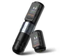 Ambition Soldier Max Tattoo Machine Rotary 2400mAh Cartridge Pen Gun with Extra 1800mAh Battery Billing Function Frequency Mode Stabilizing System Supply for Professional Tattoo Artists