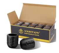 Ambition Soldier P1 Disposable Tattoo Grips-20Pcs 32mm Professional Tattoo Rubber Grip Cover with Click Adjust System Supply for Rotary Soldier,Vibe,Ninja,Zetton,Torped & Lutin Tattoo Pen Machine Gun
