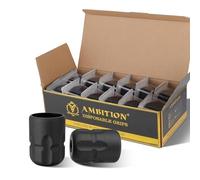 Ambition Soldier P2 Disposable Tattoo Grips - 12Pcs 38mm Professional Tattoo Rubber Grip Cover with Click Adjust System Supply for Rotary Soldier, Zetton, Torped & Shura Tattoo Pen Machine Gun