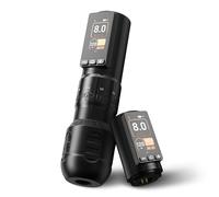 Ambition Wireless Tattoo Machine with 6 Strokes Length 2.2mm-4.2mm Rotary Tattoo Gun Cartridge Pen with 2400mAh Tattoo Pen Brushless Motor Equipment for Tattoo Artists