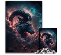 Ambitious Capricorn 1000 Piece Jigsaw Puzzles for Adults Impossible Jigsaw Puzzles for Adults Perfect for Teenagers Home Decor 1000 PCS(38x26cm)
