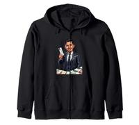 Ambitious Hustler Success Energy Art Zip Hoodie