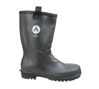 Ambler Safety FS97 PVC Rigger Mens Outdoor Anti-Static Boot Green