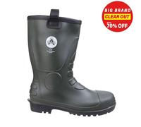 Ambler Safety FS97 PVC Rigger Mens Outdoor Anti-Static Boot Green