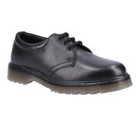 Amblers Men's Shoes Aldershot - Black Leather Lace-Up with Padded Collar - Size 6