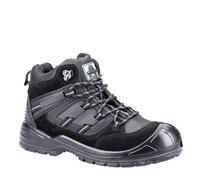 Amblers AS257 Hiker Safety Work Boots Steel Toe Caps Midsole Sole Black Siz 6-13