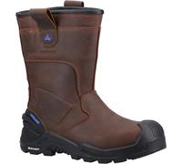 Amblers AS983C Conqueror Waterproof Rigger Safety Boots Brown S7L Metal Free