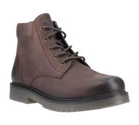 Amblers Bath brown leather side zip lace up boots