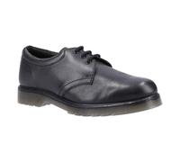 Amblers Black Leather Work Shoes Lace Up Smart Comfort PVC Sole Corporate Size