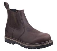 Amblers Carlisle Dealer Boot: Waterproof Chelsea Work Boot, Brown, Size 12 UK