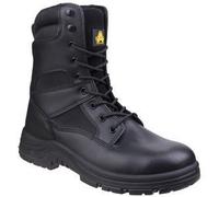Amblers Combat unisex black waterproof metal-free patrol/security soft-toe boots