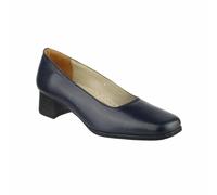 Amblers Court Ladies Shoes Walford Ladies Leather Court Navy Non Safety