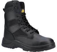 Amblers FS008 Mens Safety Boots Hi Leg Steel Toe Midsole Side Zip Leather S3