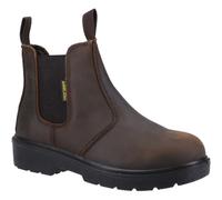 Amblers FS128 Hardwearing Pull On Safety Dealer Boots - Brown - Size 10.5