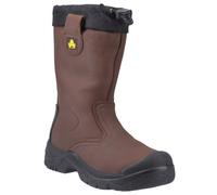 Amblers FS245 Antistatic Pull On Safety Rigger Boots - Brown - Size 14