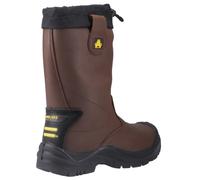 Amblers FS245 Antistatic Pull On Safety Rigger Boots - Brown - Size 8