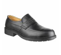Amblers FS46 Mocc Toe S1P SRC Safety Slip On shoes Black P SRC Leather