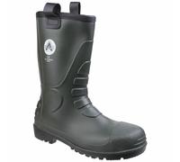 Amblers FS97 Green Safety Rigger Boots Steel Toe Caps Wellingtons Sizes 4 to 12