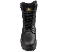 Amblers High Top Black Safety Boots, Size 6.5