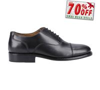 Amblers James Mens Classic Lace Shoes Size Black Leather Oxford Soled