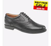 Amblers Liverpool Mens Leather Formal Dress Work Casual Oxford Brogues Black