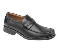 Amblers Manchester Leather Loafer/Mens Shoes (7 UK) (Black)