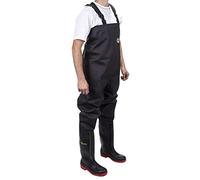 Amblers Mens Danube Reinforced Chest Safety Wader (6 UK) (Black/Red)