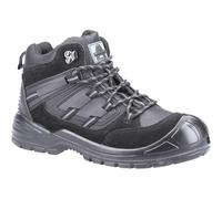 Amblers S1P black suede steel toe/midsole safety hiker work boot #AS257